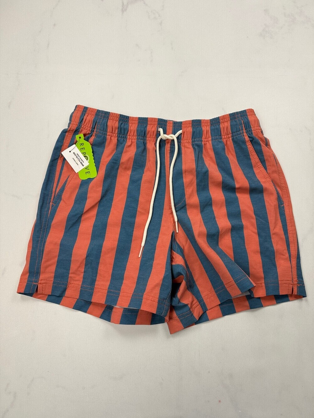 RSQ Swim Shorts Blue 90s VTG Stripe - Mens S
